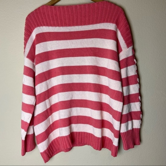 CeCe Stripe Boat Neck Sweater - Picture 3 of 6
